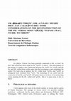 Research paper thumbnail of Gr. ballo 'I throw', OIr. a-t:baill 'he/she dies', Lat. ualleo 'to die': some considerations on the reconstruction of the PIE. verbal root *gwelh1- 'to pass away, to die; to throw"