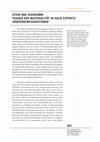 Research paper thumbnail of "Stein und Diagramm: Fragen der Materialität in VALIE EXPORTs Körperkonfigurationen" (Zeitschrift für Geschlechterforschung und Visuelle Kultur, 2014)