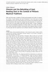 Research paper thumbnail of “Pneuma and the Beholding of God: Reading Paul in the Context of Philonic Mystical Traditions,” in: J. Frey / J.R. Levison (eds.), The Holy Spirit, Inspiration, and the Cultures of Antiquity: Multidisciplinary Perspectives (Ekstasis 5; Berlin/New York: De Gruyter, 2014), 293–329
