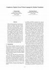 Research paper thumbnail of Complexity of Spoken Versus Written Language for Machine Translation