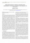 Research paper thumbnail of Implementation of Green Construction Assessment System in Construction Project in Indonesia