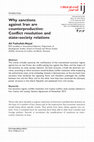 Research paper thumbnail of Why Sanctions against Iran are Counterproductive: Conflict Resolution and State–Society Relations