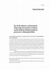 Research paper thumbnail of Saʿīd ibn Ḥasan z Alexandrie: Židovský konvertita k islámu a jeho důkazy Muḥammadova proroctví z hebrejské Bible