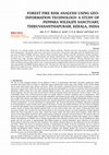 PDF) FOREST FIRE RISK ANALYSIS USING GIS AND RS TECHNIQUES: AN