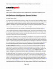 Research paper thumbnail of 2014 On Defense Intelligence - Seven Strikes (CounterPunch)
