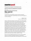 Research paper thumbnail of "War and Art" (http://www.counterpunch.org/2003/04/07/war-and-art/)