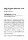 Research paper thumbnail of Casus belli. Causes of the Trojan War in the Epic Cycle, Classics@ Volume 6, The Center for Hellenic Studies of Harvard University, edition of February 4, 2011