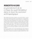 Research paper thumbnail of Critique du sujet fondateur