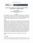 Research paper thumbnail of An Analysis of L2 Motivation, Test Validity and Language Proficiency Identity (LPID): A Vygotskian Approach