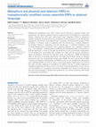 Research paper thumbnail of Metaphors are physical and abstract: ERPs to metaphorically modified nouns resemble ERPs to abstract language