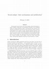 Research paper thumbnail of Social Nudges: Their Mechanisms and Justification