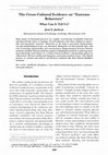 Research paper thumbnail of The Cross-Cultural Evidence on "Extreme Behaviors": What Can It Tell Us?