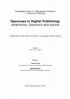 テイラー・スウィフト 1989 -ツアー・エディション (初回限定盤） PDF) Openness in Digital Publishing: Awareness, Discovery and Access
