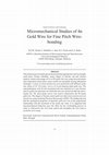 Research paper thumbnail of Micromechanical Studies of 4N Gold Wire for fine Pitch Wire-Bonding