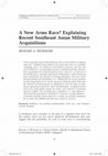 Research paper thumbnail of A New Arms Race? Explaining Recent Southeast Asian Military Acquisitions