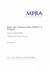 Research paper thumbnail of Policy Mix Coherence Index (PMCI) : A Proposal