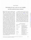 Research paper thumbnail of Revisiting 'Aÿ, mare, amice mi care': Insights into Late Medieval Notation