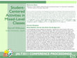 Research paper thumbnail of Student-centered activities in mixed-level classes.