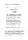 Research paper thumbnail of English-Medium Content Courses: Student Approaches and Strategies to Increase Comprehension Levels