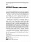 Research paper thumbnail of Religion and the Violence of Non-Violence
