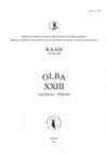 Research paper thumbnail of "Isauria Bölgesi’nden Bir Kaya Anıtı: Basamaklı Sunak mı? Mezar mı?, Olba XXIII (2015), 417-446. (A Rock Monument from the Isauria Region: Is it a Stepped Altar or a Grave?)