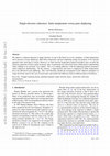 Research paper thumbnail of Single-electron coherence: finite temperature versus pure dephasing