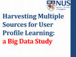 Research paper thumbnail of Harvesting Multiple Sources for User Profile Learning: a Big Data Study