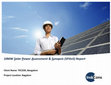 Research paper thumbnail of 10MW Solar PV Power Plant Assessment & Synopsis (SPAnS) Report