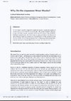 Research paper thumbnail of Why Do the Japanese Wear Masks? A short historical review