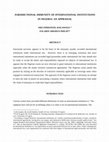 Research paper thumbnail of Jurisdictional Immunity of International Institutions in Nigeria: An Appraisal