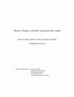 Research paper thumbnail of Memory Changes in Healthy Young and Older Adults
