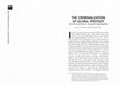 Research paper thumbnail of The Criminalization of Global Protest: The application of counter Insurgency