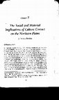 Research paper thumbnail of The Social and Material Implications of Culture Contact on the Northern Plains