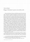 Research paper thumbnail of Meletinskij e la poetica storica della novella