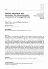 Research paper thumbnail of Mastery, submission, and subversion: On the performative construction of strategist identity