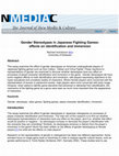 Research paper thumbnail of Gender Stereotypes in Japanese Fighting Games: effects on identification and immersion
