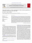 Research paper thumbnail of Using spatial analysis to estimate depopulation for Native American populations in northeastern North America, AD 1616–1645