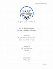Research paper thumbnail of International Business: A Paper on the RMG Industry of Bangladesh