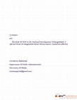 Research paper thumbnail of The Role of NGO in the National Development of Bangladesh