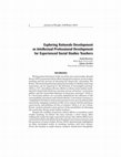 Research paper thumbnail of Exploring rationale development as intellectual professional development for experienced teachers