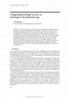 Research paper thumbnail of Configuring Knowledge: an essay on knowledge in the information age