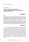 Research paper thumbnail of Il suono e l'ambiente come circostanza. Il contributo della mostra Sonorità Prospettiche alla definizione di sound art