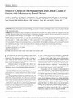 Research paper thumbnail of Impact of obesity on the management and clinical course of patients with inflammatory bowel disease