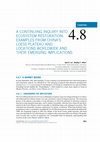 Research paper thumbnail of A CONTINUING INQUIRY INTO ECOSYSTEM RESTORATION: EXAMPLES FROM CHINA’S LOESS PLATEAU AND LOCATIONS WORLDWIDE AND THEIR EMERGING IMPLICATIONS