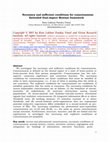 Research paper thumbnail of Necessary and sufficient conditions for consciousness: Extended Dual-Aspect Monism framework