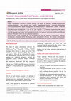 Research paper thumbnail of PROJECT MANAGEMENT SOFTWARE- AN OVERVIEW
