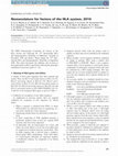 PDF) Nomenclature for factors of the HLA system, 2010