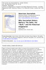 Research paper thumbnail of "Why Journalism History Matters: The Gaffe, the 'Stuff,' and the Historical Imagination"
