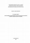 Research paper thumbnail of “E AGORA, JOSÉ?”: jovens psicólogos recém formados no processo de inserção no mercado de trabalho.