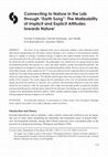 Research paper thumbnail of Connecting to Nature in the Lab through “Earth Song”: The Malleability of Implicit and Explicit Attitudes towards Nature